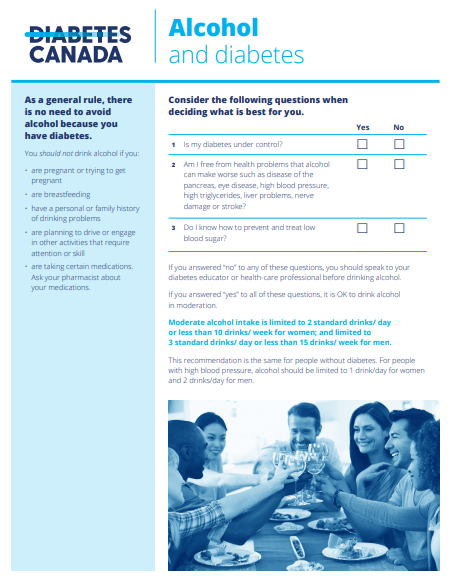 Alcohol and Diabetes