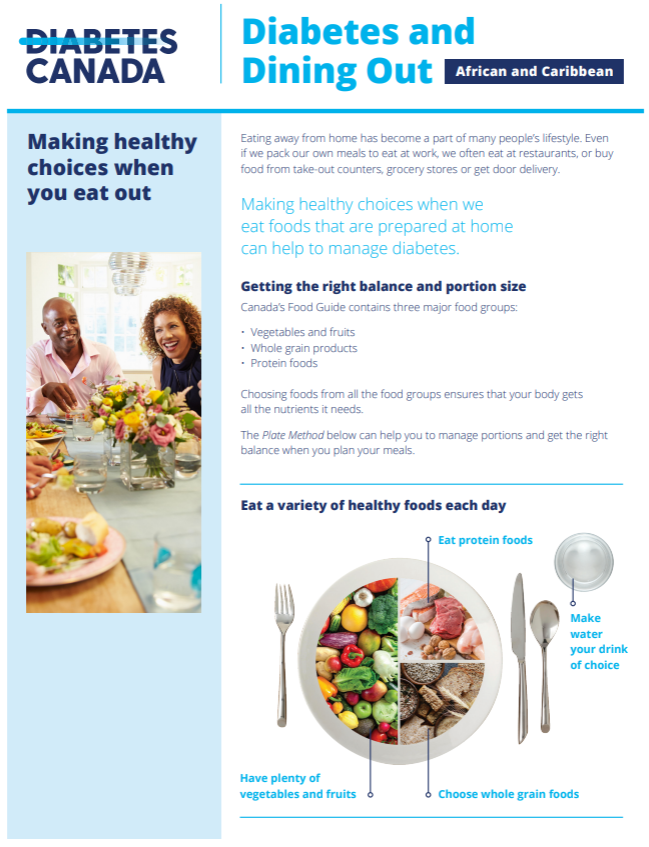 Diabetes and Dining Out - African and Caribbean