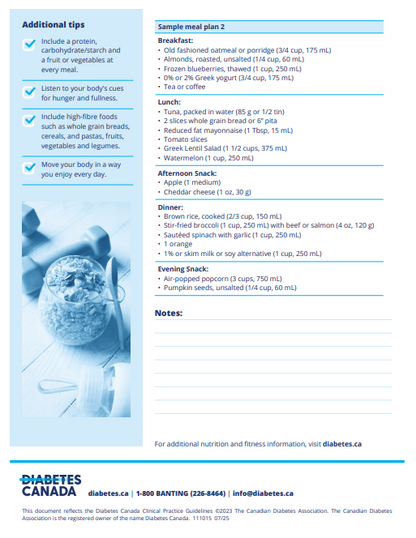 Getting started: healthy eating and diabetes (formerly known as Just the Basics)