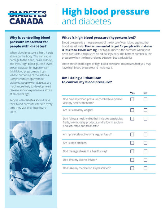 High Blood Pressure and Diabetes